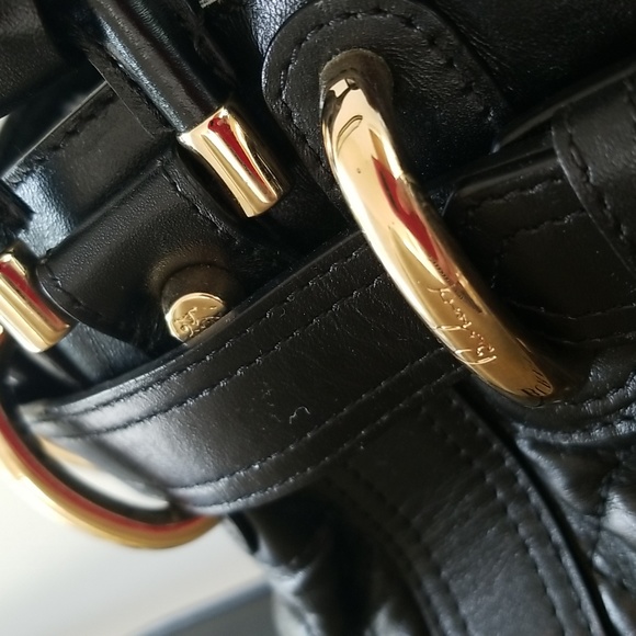 like new Burberry Medium Prorsum Black Calfskin Quilted Baby Beaton Bag - Picture 9 of 15